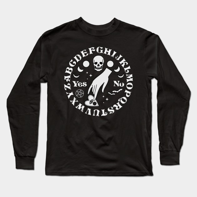 Ouija Theme Long Sleeve T-Shirt by emanuelacarratoni